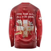 Switzerland Long Sleeve Shirt One For All All For One - Wonder Print Shop