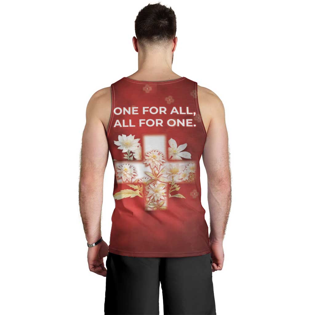 Switzerland Men Tank Top One For All All For One - Wonder Print Shop