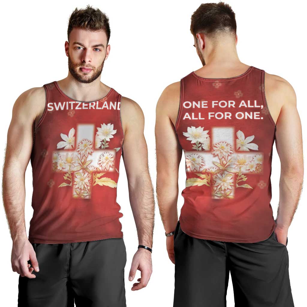 Switzerland Men Tank Top One For All All For One - Wonder Print Shop