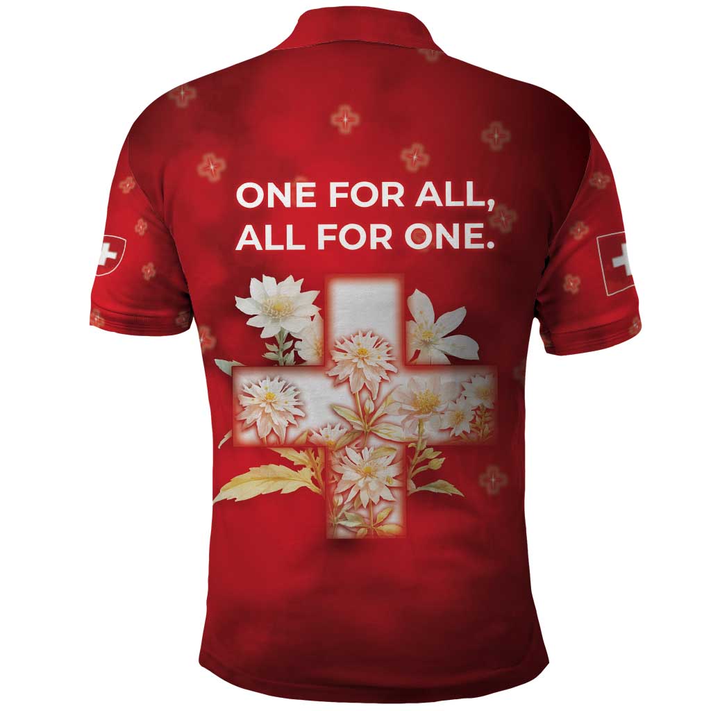 Switzerland Polo Shirt One For All All For One - Wonder Print Shop