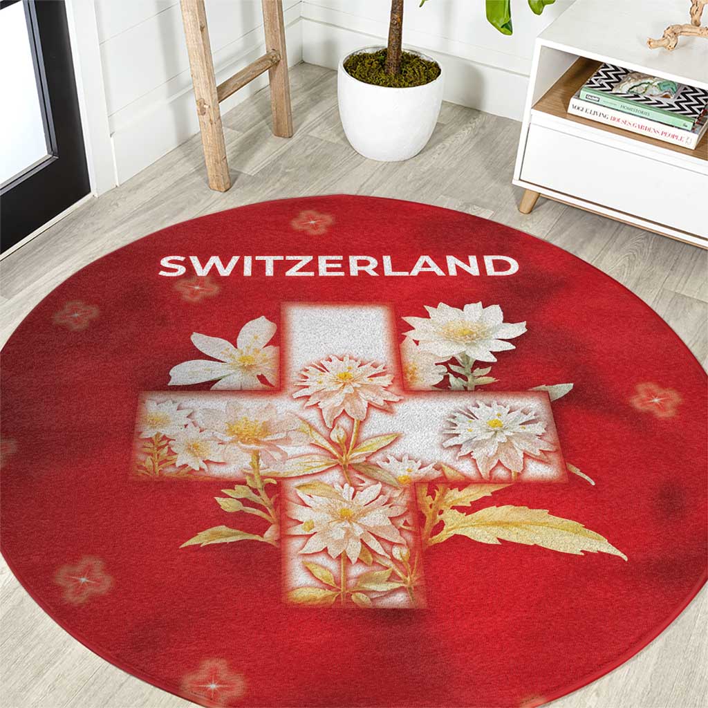 Switzerland Round Carpet One For All All For One - Wonder Print Shop