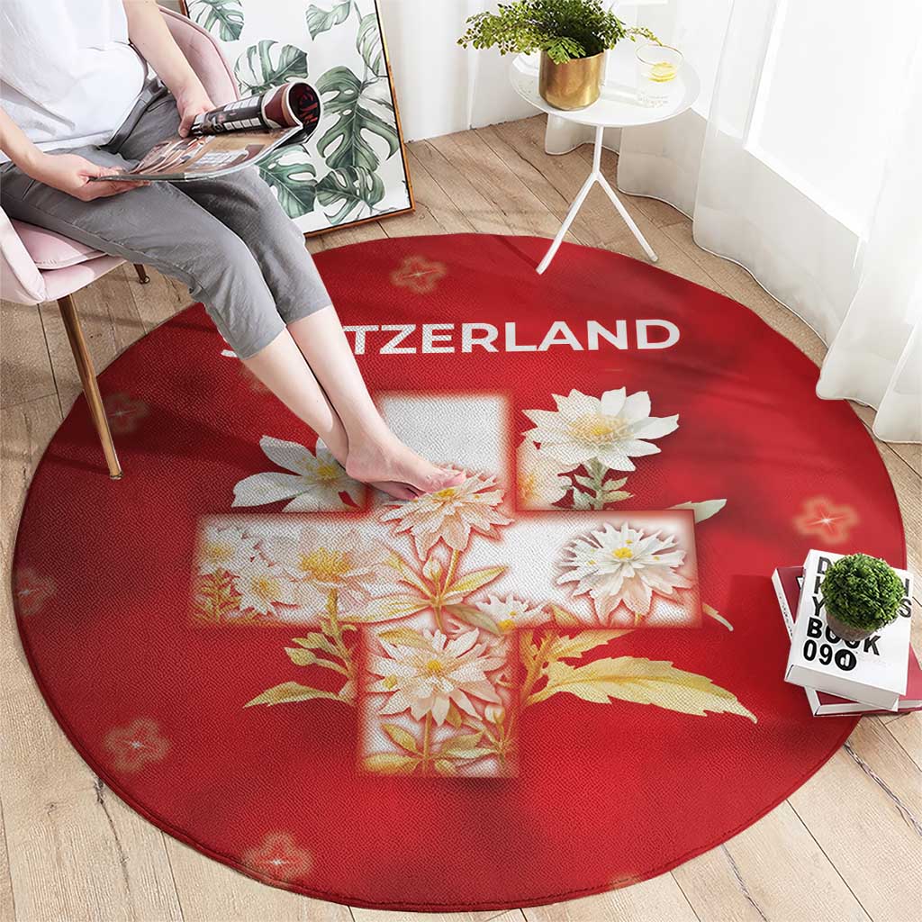 Switzerland Round Carpet One For All All For One - Wonder Print Shop