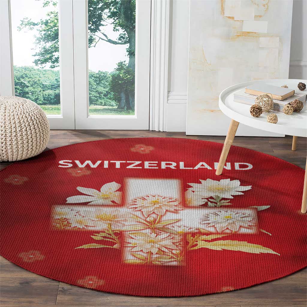 Switzerland Round Carpet One For All All For One - Wonder Print Shop