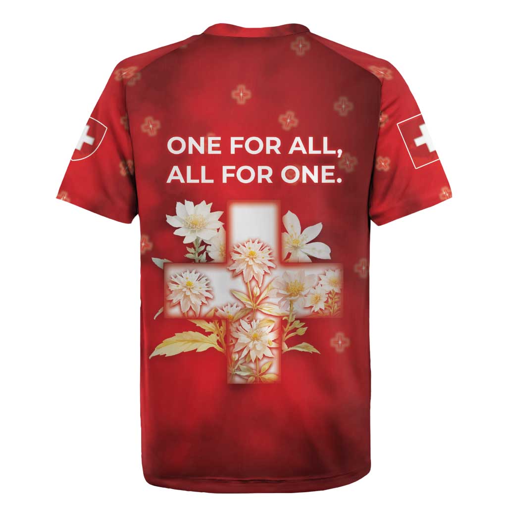 Switzerland Rugby Jersey One For All All For One - Wonder Print Shop