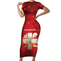 Switzerland Short Sleeve Bodycon Dress One For All All For One - Wonder Print Shop