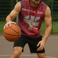 Switzerland Sleeveless Hoodie One For All All For One - Wonder Print Shop