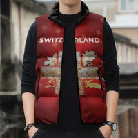 Switzerland Sleeveless Puffer Jacket One For All All For One - Wonder Print Shop