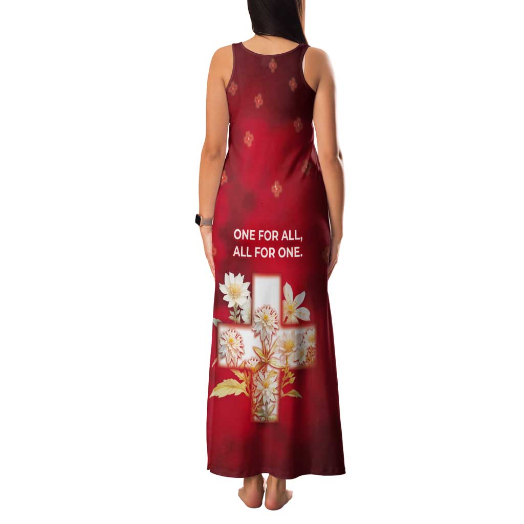 Switzerland Tank Maxi Dress One For All All For One - Wonder Print Shop