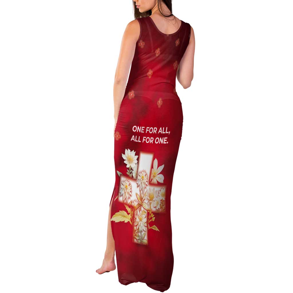 Switzerland Tank Maxi Dress One For All All For One - Wonder Print Shop