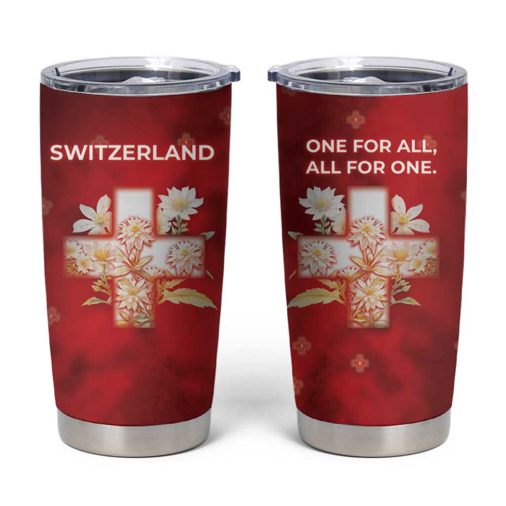 Switzerland Tumbler Cup One For All All For One - Wonder Print Shop