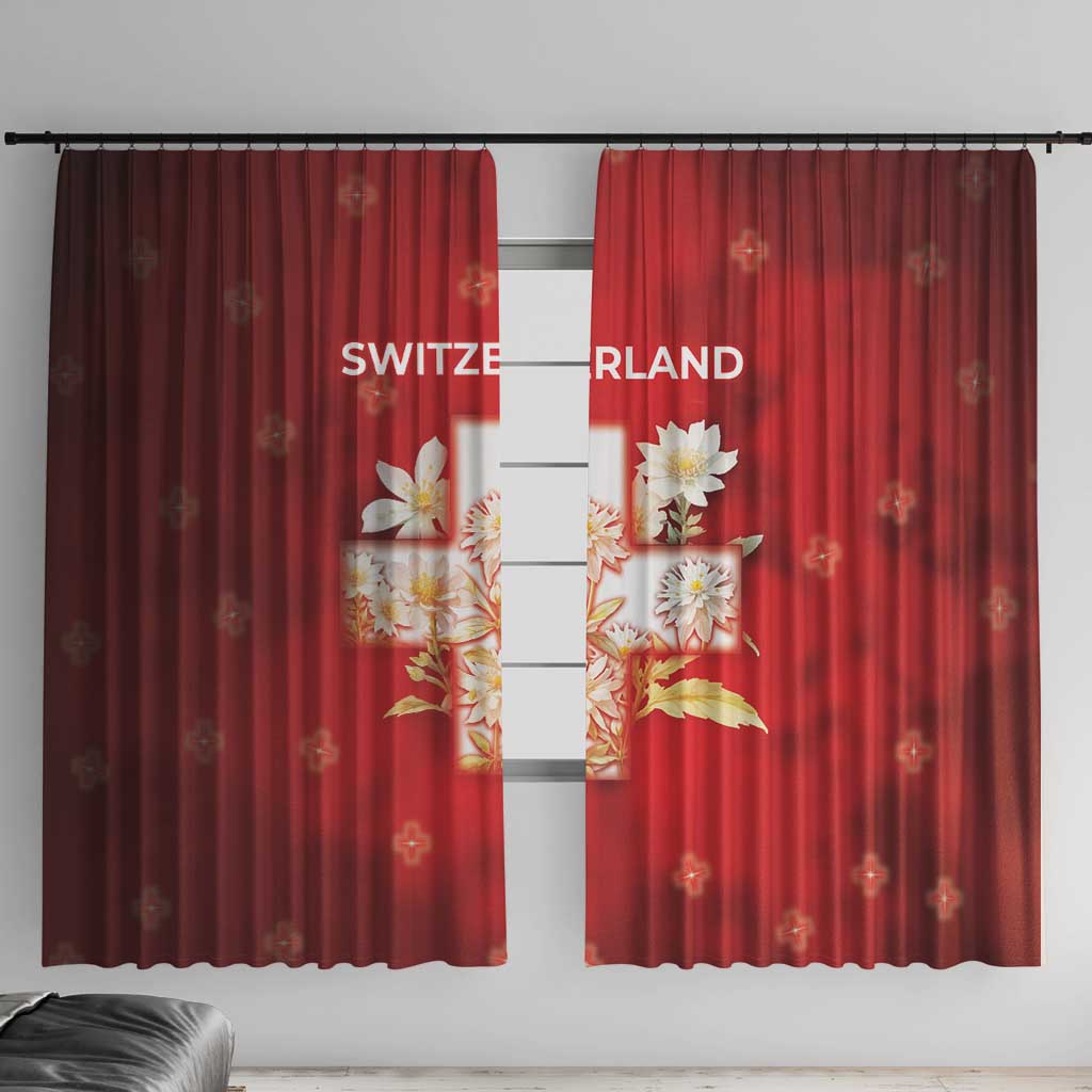 Switzerland Window Curtain One For All All For One - Wonder Print Shop