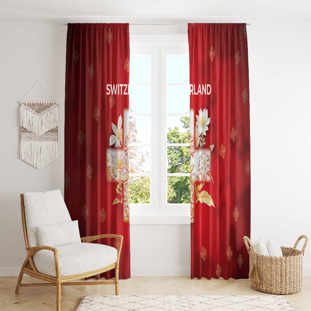 Switzerland Window Curtain One For All All For One - Wonder Print Shop