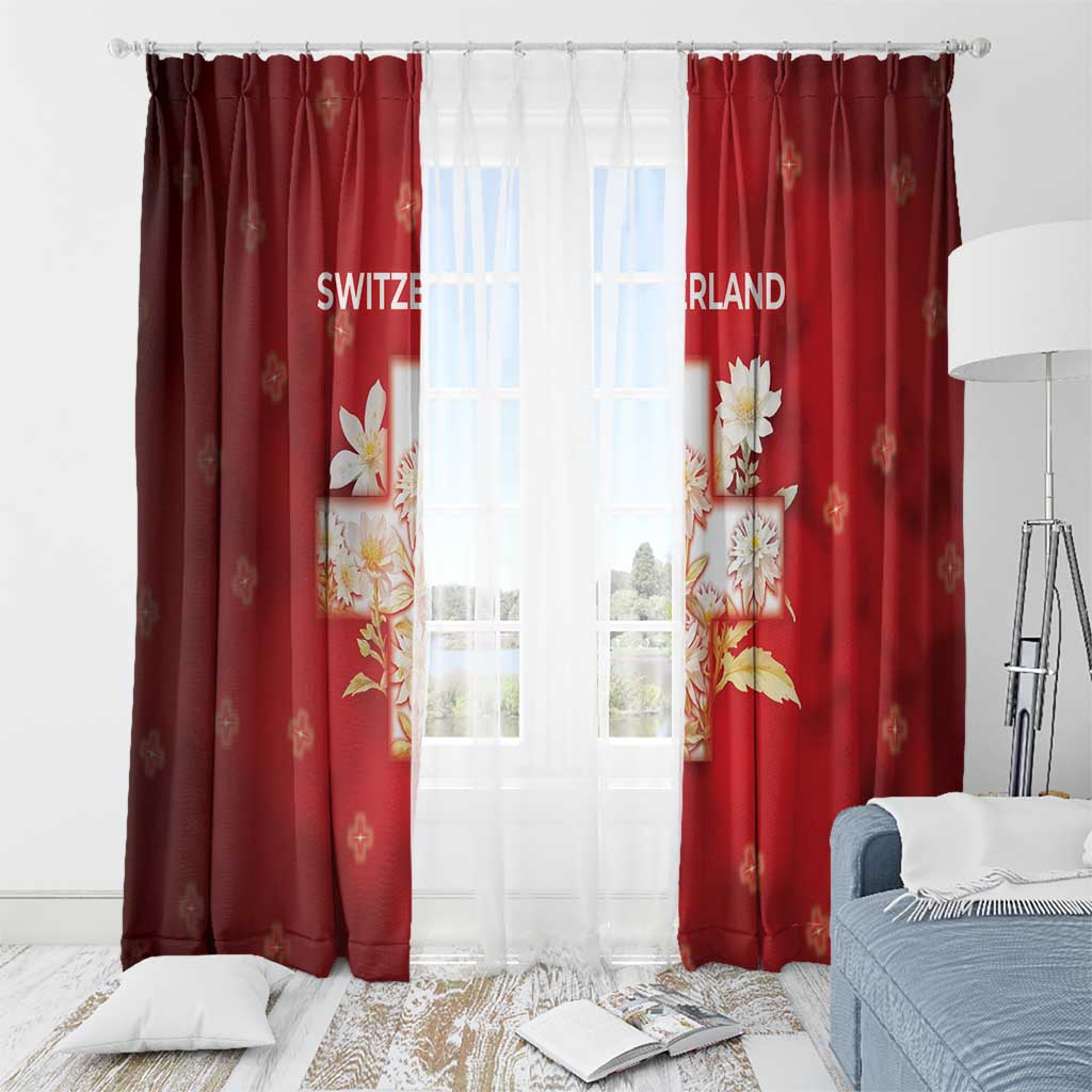 Switzerland Window Curtain One For All All For One - Wonder Print Shop