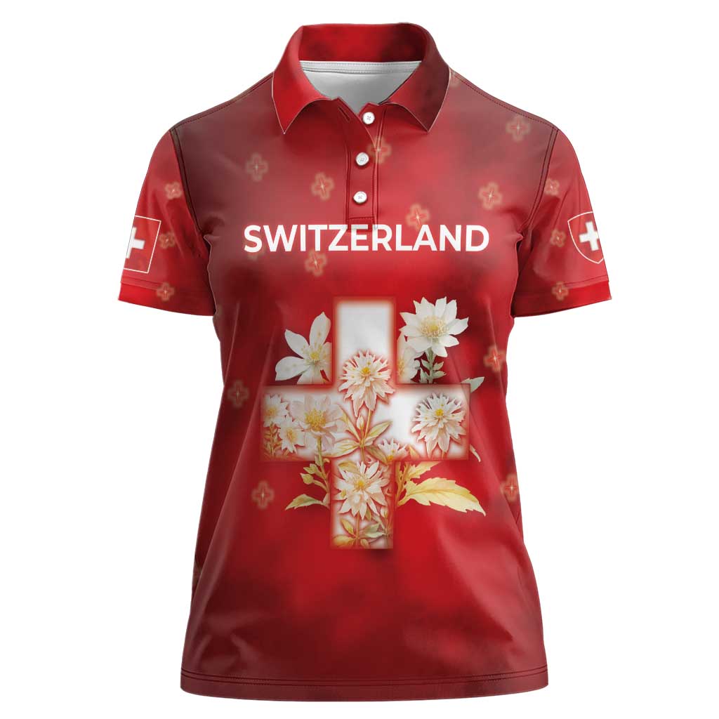 Switzerland Women Polo Shirt One For All All For One - Wonder Print Shop