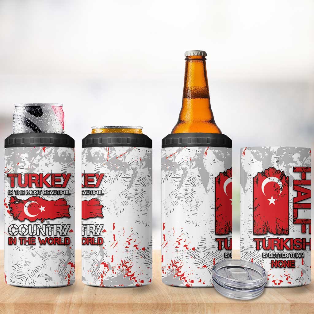 Turkey 4 in 1 Can Cooler Tumbler Half Turkish Is Better Than None - Wonder Print Shop