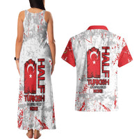 Turkey Couples Matching Tank Maxi Dress and Hawaiian Shirt Half Turkish Is Better Than None - Wonder Print Shop