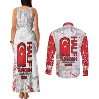 Turkey Couples Matching Tank Maxi Dress and Long Sleeve Button Shirt Half Turkish Is Better Than None - Wonder Print Shop
