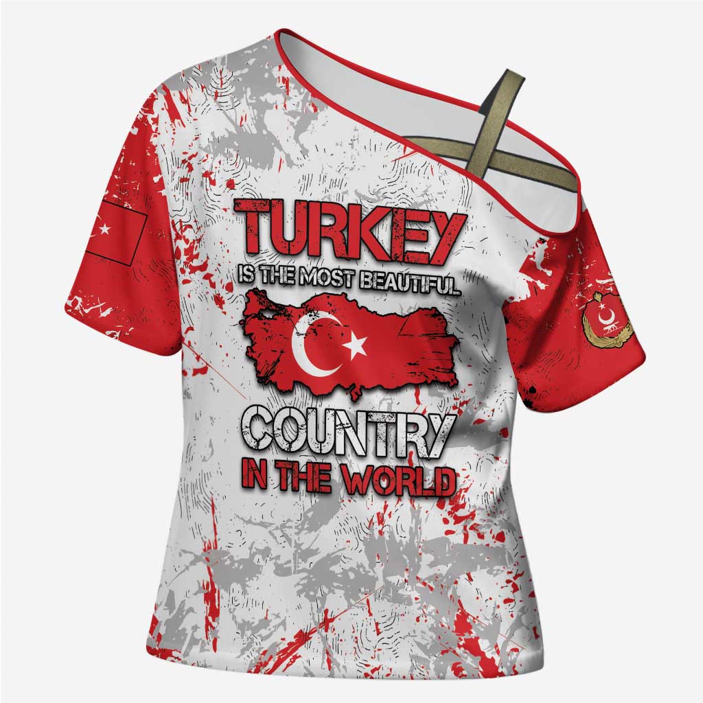 Turkey Cross Shoulder Shirt Half Turkish Is Better Than None - Wonder Print Shop