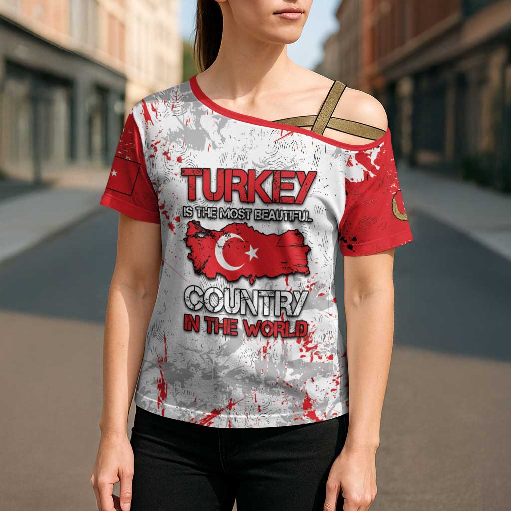 Turkey Cross Shoulder Shirt Half Turkish Is Better Than None - Wonder Print Shop