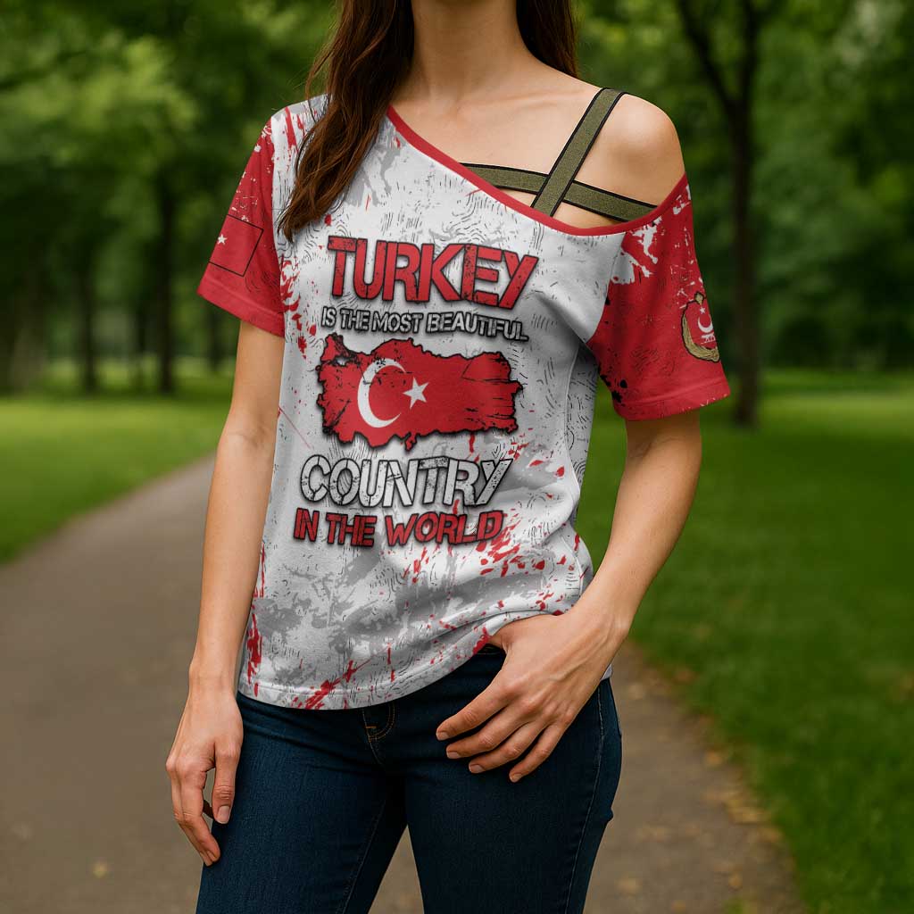 Turkey Cross Shoulder Shirt Half Turkish Is Better Than None - Wonder Print Shop