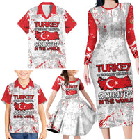 Turkey Family Matching Long Sleeve Bodycon Dress and Hawaiian Shirt Half Turkish Is Better Than None - Wonder Print Shop