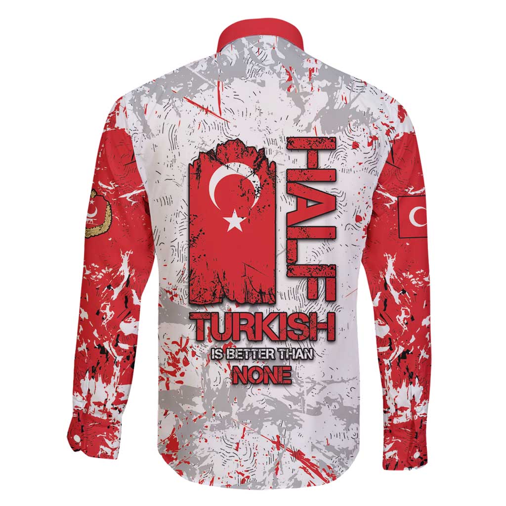 Turkey Family Matching Long Sleeve Bodycon Dress and Hawaiian Shirt Half Turkish Is Better Than None - Wonder Print Shop