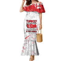 Turkey Family Matching Mermaid Dress and Hawaiian Shirt Half Turkish Is Better Than None - Wonder Print Shop