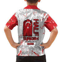 Turkey Family Matching Off The Shoulder Long Sleeve Dress and Hawaiian Shirt Half Turkish Is Better Than None - Wonder Print Shop