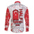 Turkey Family Matching Off The Shoulder Long Sleeve Dress and Hawaiian Shirt Half Turkish Is Better Than None - Wonder Print Shop