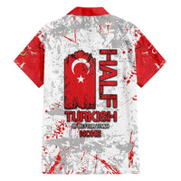 Turkey Family Matching Short Sleeve Bodycon Dress and Hawaiian Shirt Half Turkish Is Better Than None - Wonder Print Shop