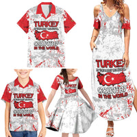 Turkey Family Matching Summer Maxi Dress and Hawaiian Shirt Half Turkish Is Better Than None - Wonder Print Shop