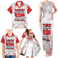 Turkey Family Matching Tank Maxi Dress and Hawaiian Shirt Half Turkish Is Better Than None - Wonder Print Shop