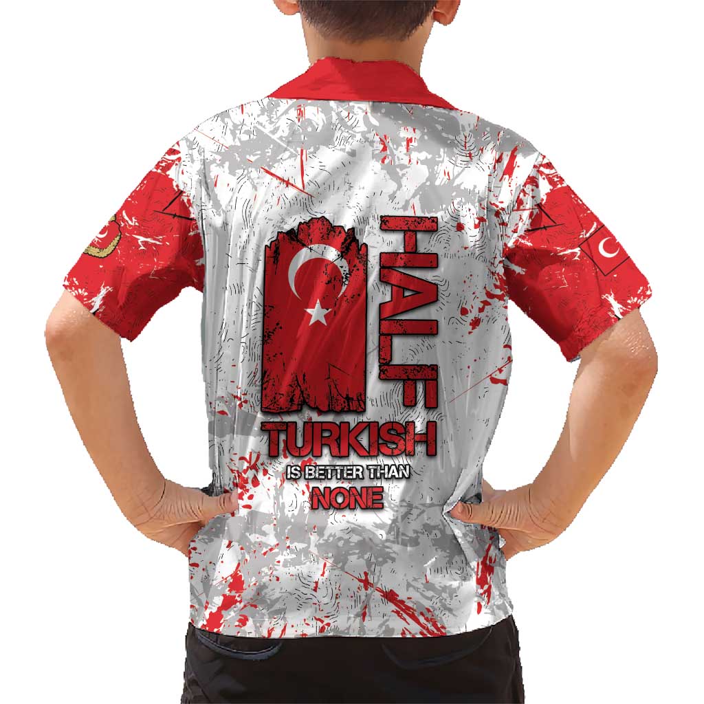 Turkey Kid Hawaiian Shirt Half Turkish Is Better Than None - Wonder Print Shop
