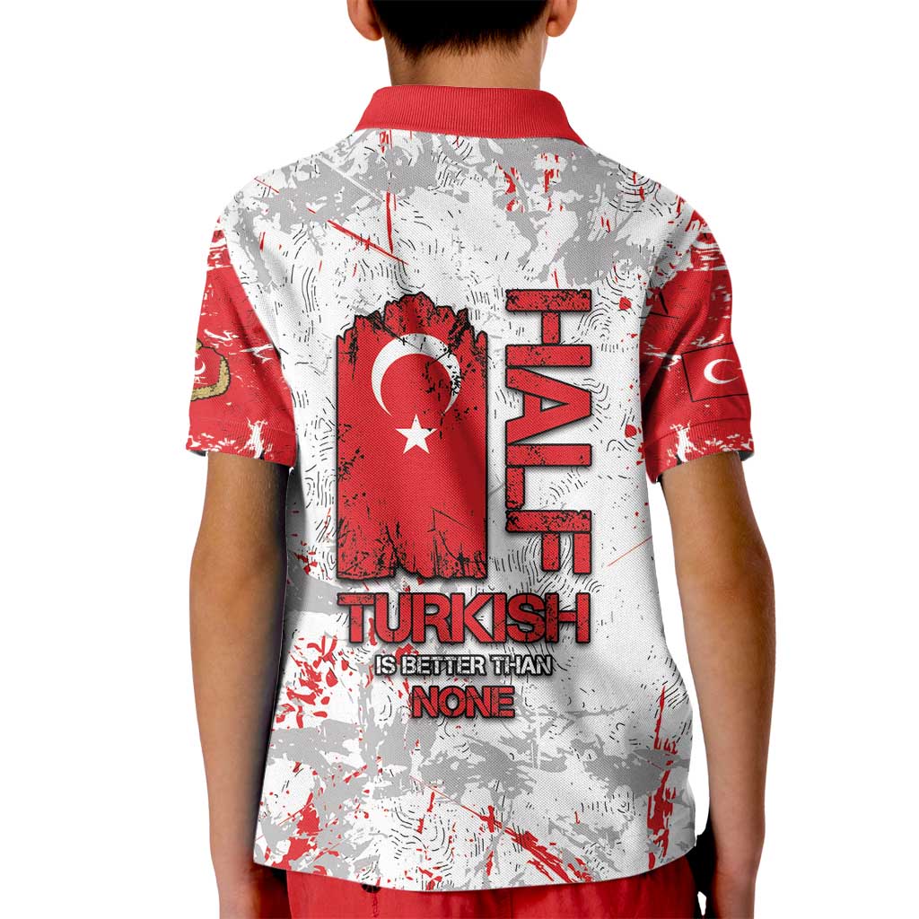 Turkey Kid Polo Shirt Half Turkish Is Better Than None - Wonder Print Shop