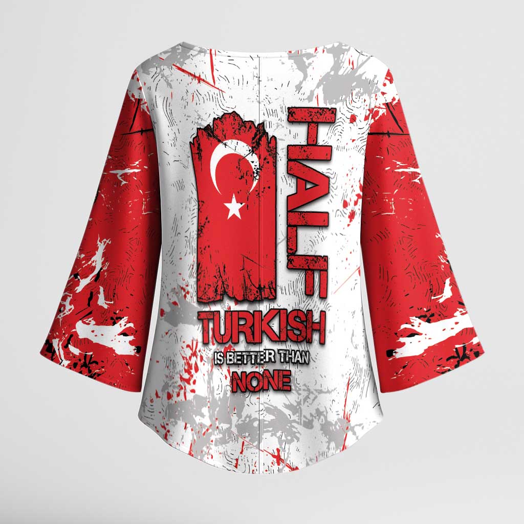 Turkey Kimono Sleeve Blouse Half Turkish Is Better Than None - Wonder Print Shop