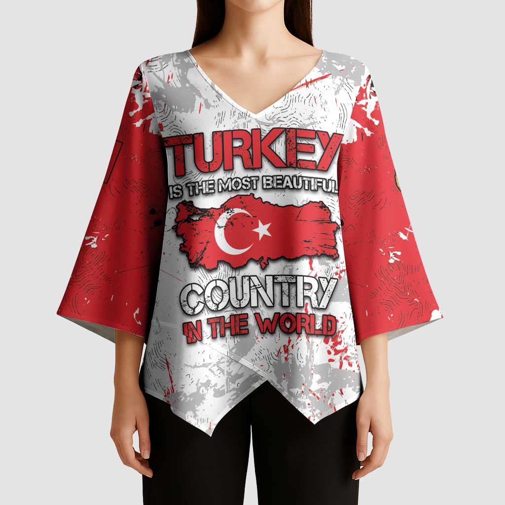 Turkey Kimono Sleeve Blouse Half Turkish Is Better Than None - Wonder Print Shop