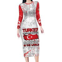 Turkey Long Sleeve Bodycon Dress Half Turkish Is Better Than None - Wonder Print Shop