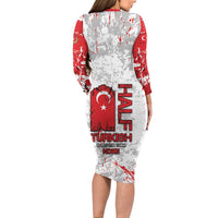 Turkey Long Sleeve Bodycon Dress Half Turkish Is Better Than None - Wonder Print Shop