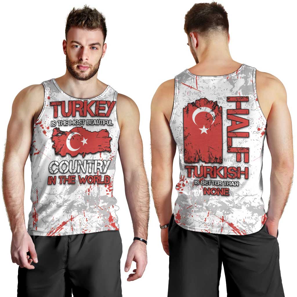 Turkey Men Tank Top Half Turkish Is Better Than None - Wonder Print Shop