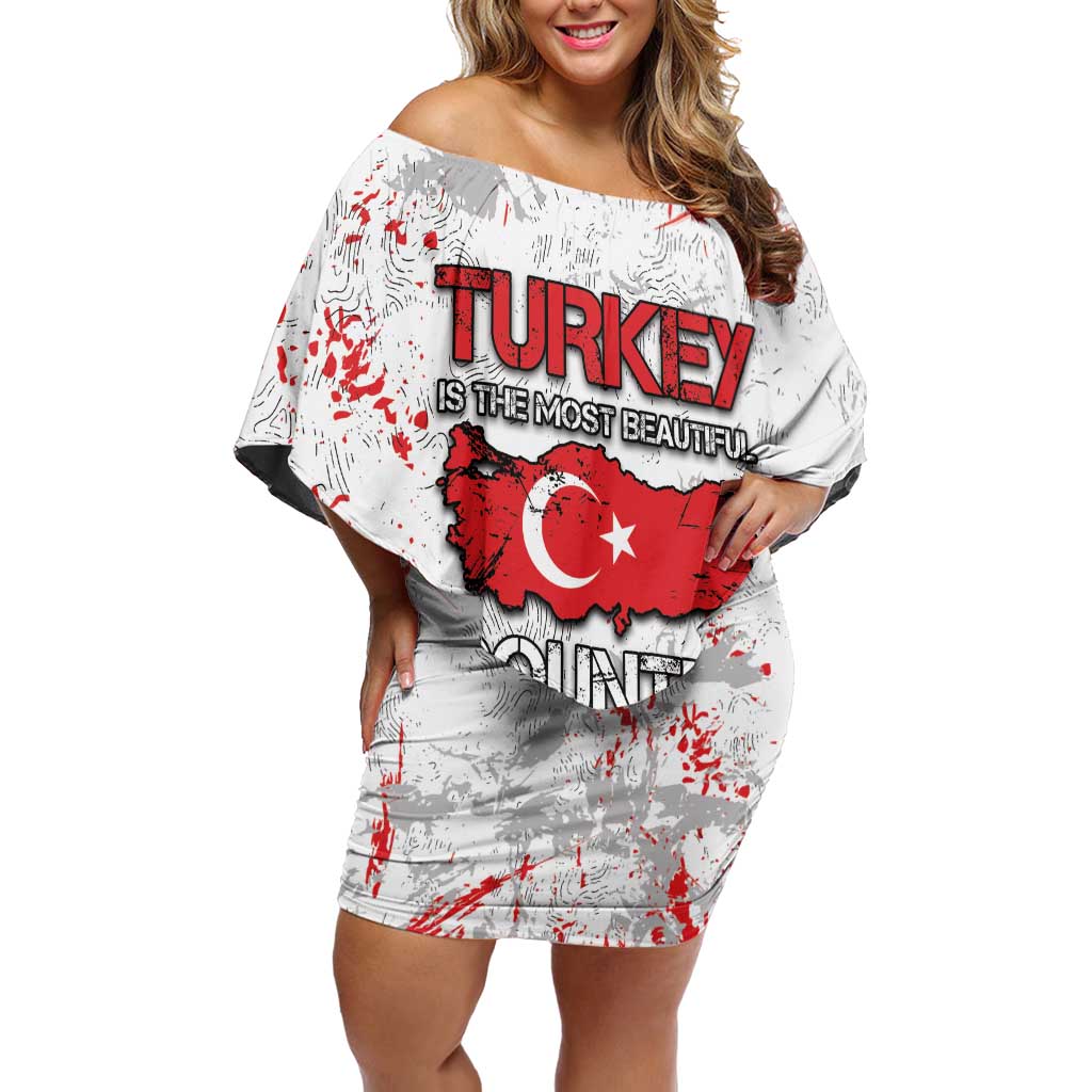 Turkey Off Shoulder Short Dress Half Turkish Is Better Than None - Wonder Print Shop