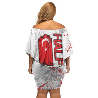 Turkey Off Shoulder Short Dress Half Turkish Is Better Than None - Wonder Print Shop