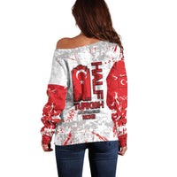 Turkey Off Shoulder Sweater Half Turkish Is Better Than None - Wonder Print Shop