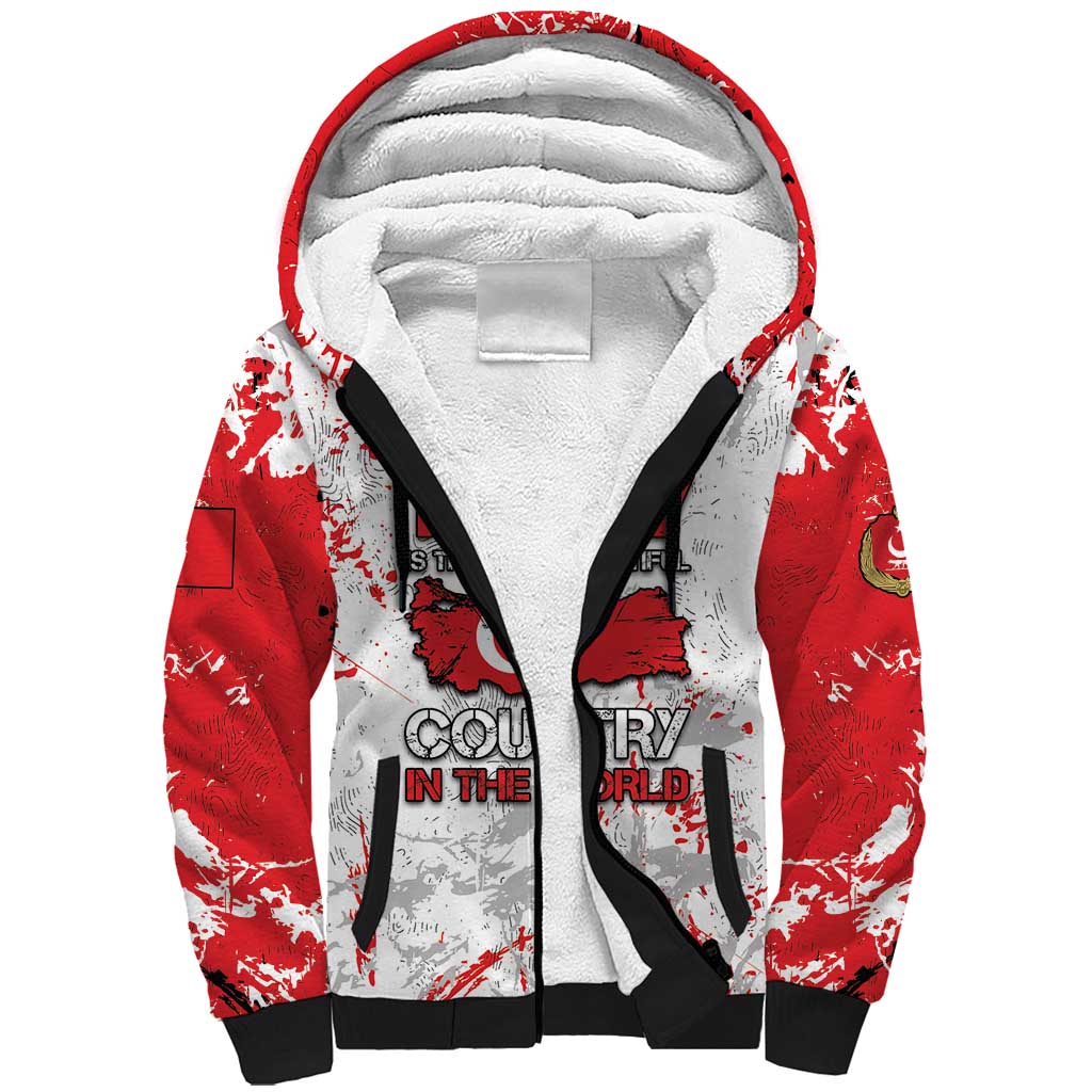 Turkey Sherpa Hoodie Half Turkish Is Better Than None - Wonder Print Shop