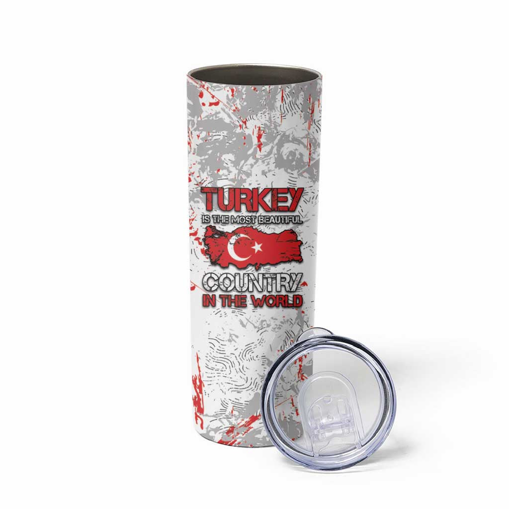Turkey Skinny Tumbler Half Turkish Is Better Than None - Wonder Print Shop