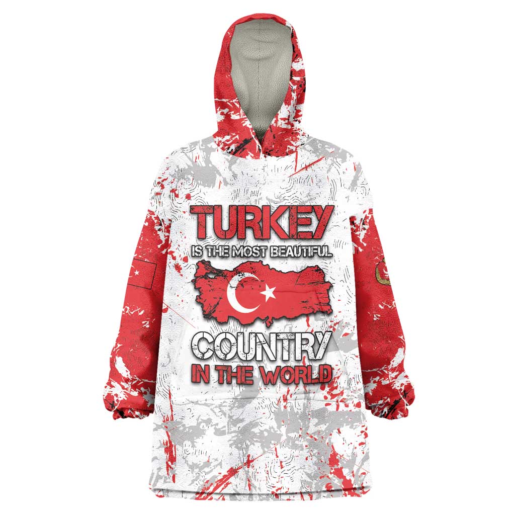 Turkey Wearable Blanket Hoodie Half Turkish Is Better Than None - Wonder Print Shop