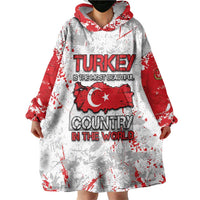 Turkey Wearable Blanket Hoodie Half Turkish Is Better Than None - Wonder Print Shop