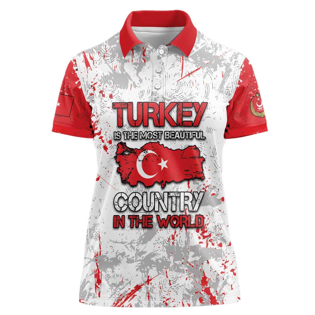 Turkey Women Polo Shirt Half Turkish Is Better Than None - Wonder Print Shop