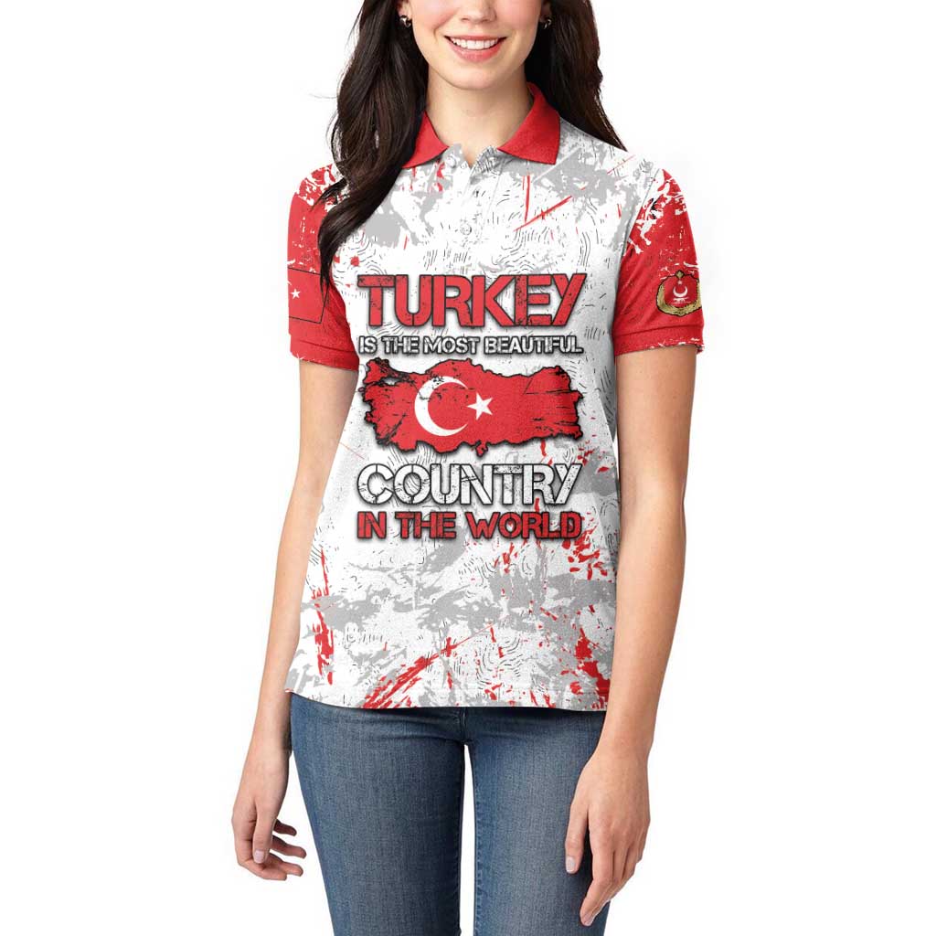 Turkey Women Polo Shirt Half Turkish Is Better Than None - Wonder Print Shop
