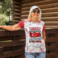 Turkey Women Polo Shirt Half Turkish Is Better Than None - Wonder Print Shop