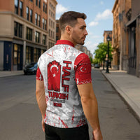 Turkey Zipper Polo Shirt Half Turkish Is Better Than None - Wonder Print Shop